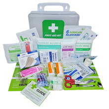 Load image into Gallery viewer, FIRST AID KIT - For Tradies Plastic Wall Mount Box