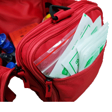 Load image into Gallery viewer, Sports Team First Aid Kit Premium Large Red Bag