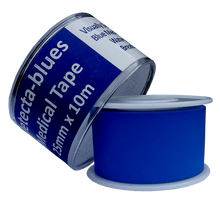 Load image into Gallery viewer, Medical Tape Blue on spool 25mm x 5m