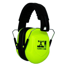 Load image into Gallery viewer, Ear Muff Folding Compact Hi Viz Lime/Yellow Class 5