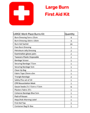 Load image into Gallery viewer, FIRST AID KIT - Large Burn Injury First Aid Kit Landscape Metal Box