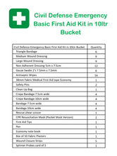 Load image into Gallery viewer, Civil Defence First Aid Kit in a Bucket