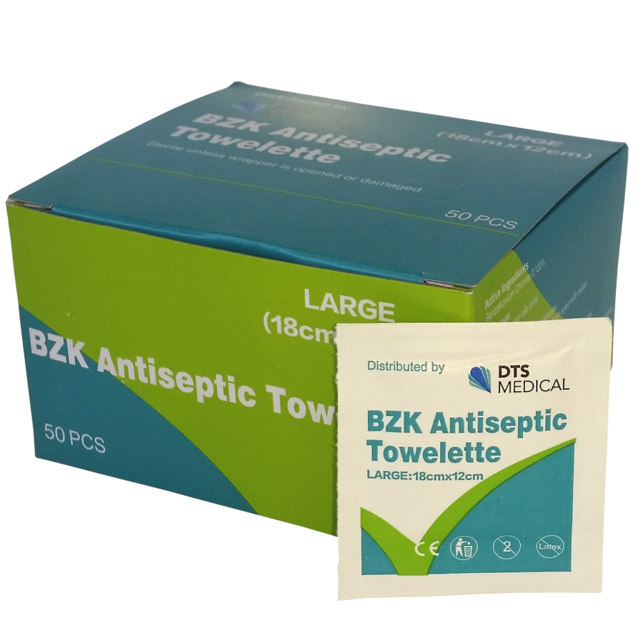 Antiseptic Wipes Box of 50 ProMed Supplies