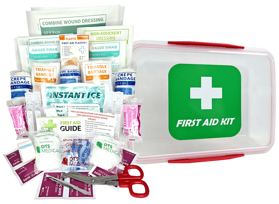 FIRST AID KIT Early Child Care Medium In Plastic Lunchbox 120 peo ProMed Supplies