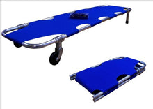 Load image into Gallery viewer, First Aid Stretcher Compact -  alloy-framed with wheels
