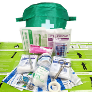 Economy Lone Worker First Aid Kit in Belt Loop Semi Circle Pouch