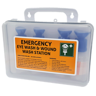 Eye Wash Station with 4 x 100ml Eye wash