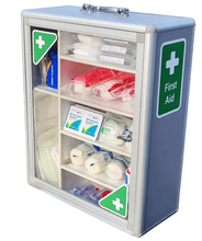 Load image into Gallery viewer, First Aid Clear Front Portrait Cabinet Wall Mountable Box -EMPTY, No stickers
