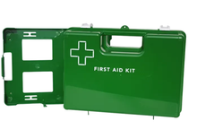 Load image into Gallery viewer, First Aid Plastic Box Wall Mountable in Green - EMPTY
