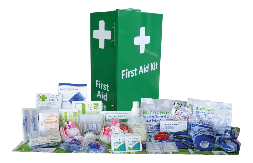 FIRST AID KIT - Catering Large Food First Aid Kit Portrait Metal Wall Mount