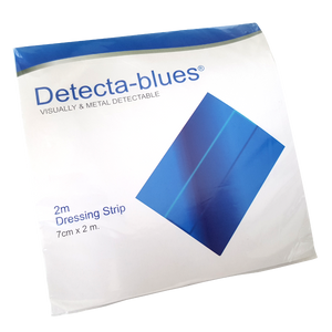 Detecta-blues Visually & Metal Detectable Dressing Strip 2m x 7cm