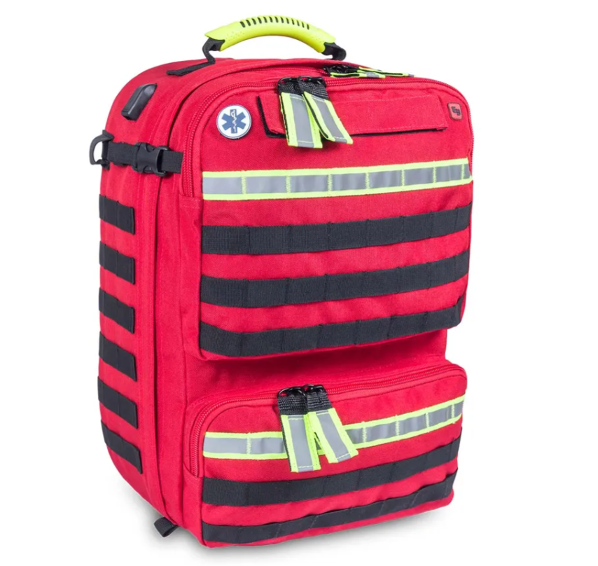 Med Escreen Backpack Elite Medic Bag: Paramedic Large Backpack RED – ProMed Supplies
