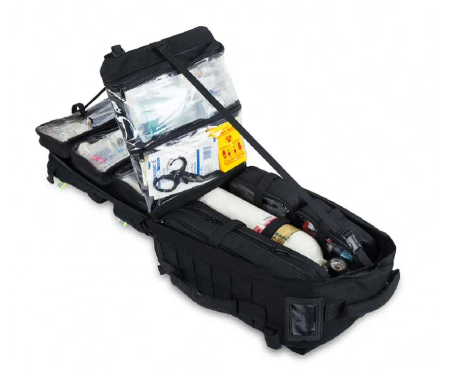 Med Escreen Backpack Elite Medic Bag: Paramedic Large Backpack BLACK – ProMed Supplies