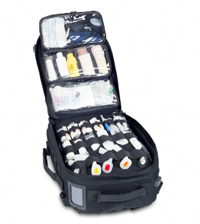 Med Escreen Backpack Elite Medic Bag: Paramedic Large Backpack BLACK – ProMed Supplies