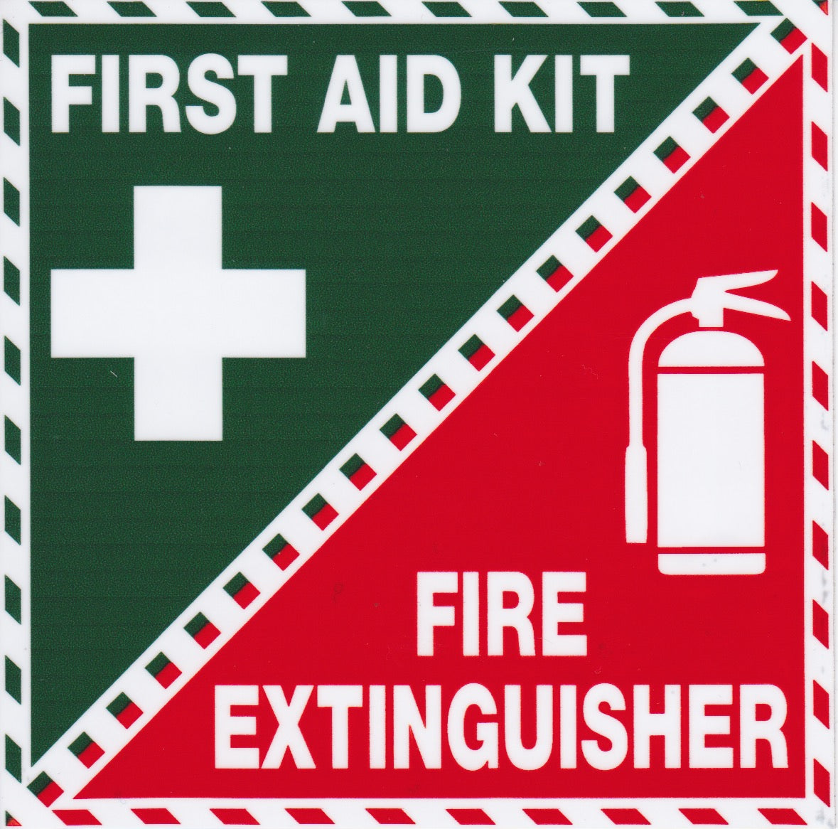 First Aid Kit / Fire Extinguisher Sticker – ProMed Supplies