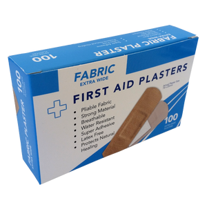 Fabric Plasters 100's Boxed X-Wide